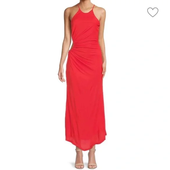 Bardot | Dresses | Bardot Mimosa Cutout Midi Dress Fire Red | Poshmark